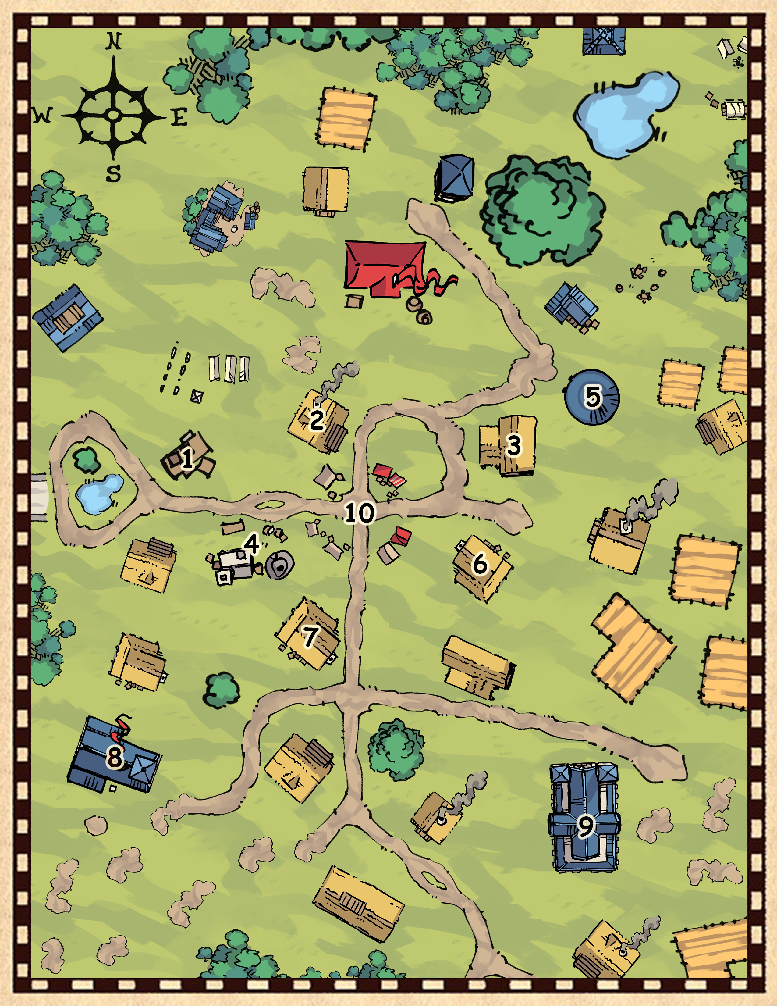 New Du’um Town Map